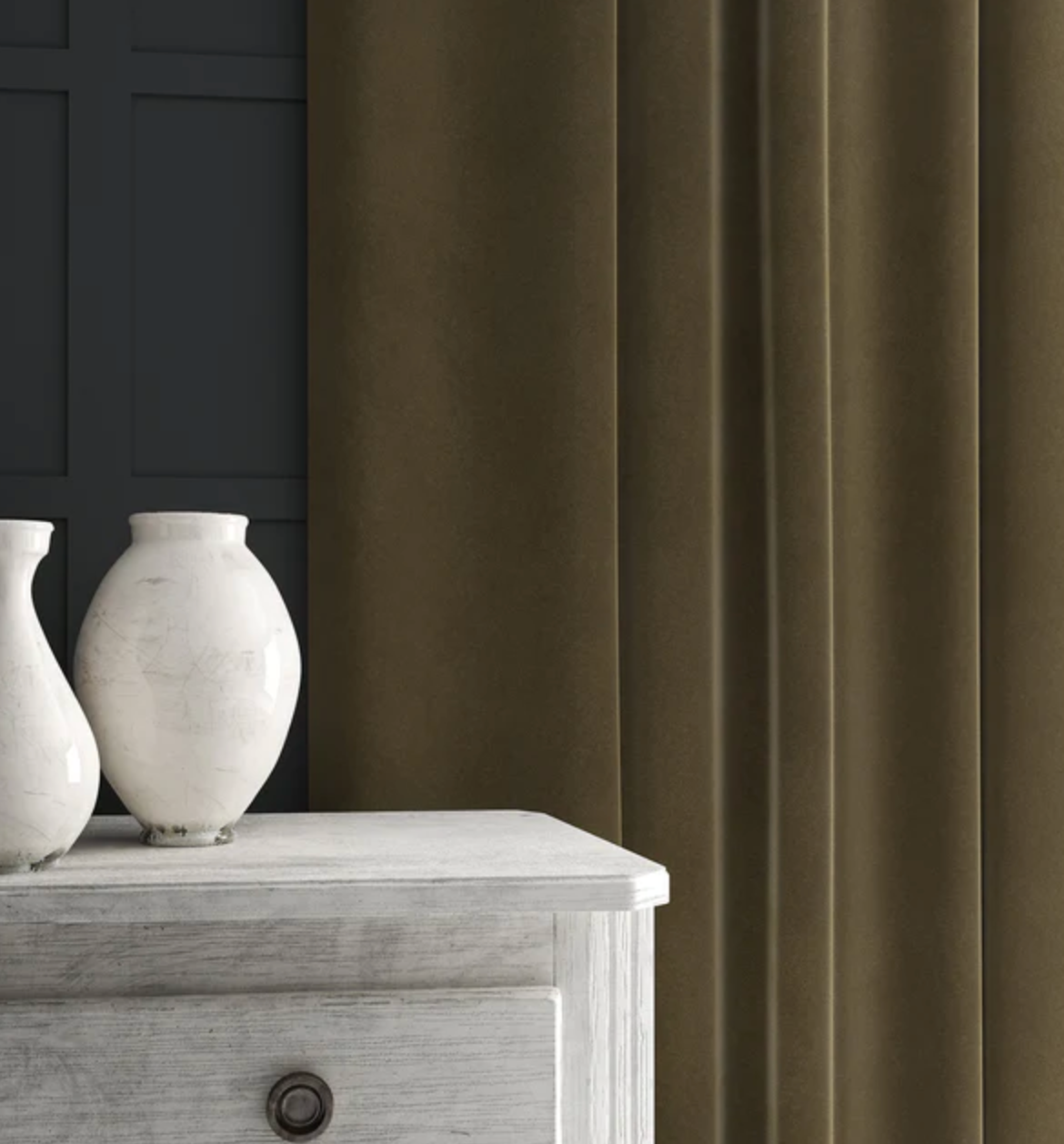 Sepia - Omega iii Velvet by Linwood - Fabric, Curtains, Roman Blinds