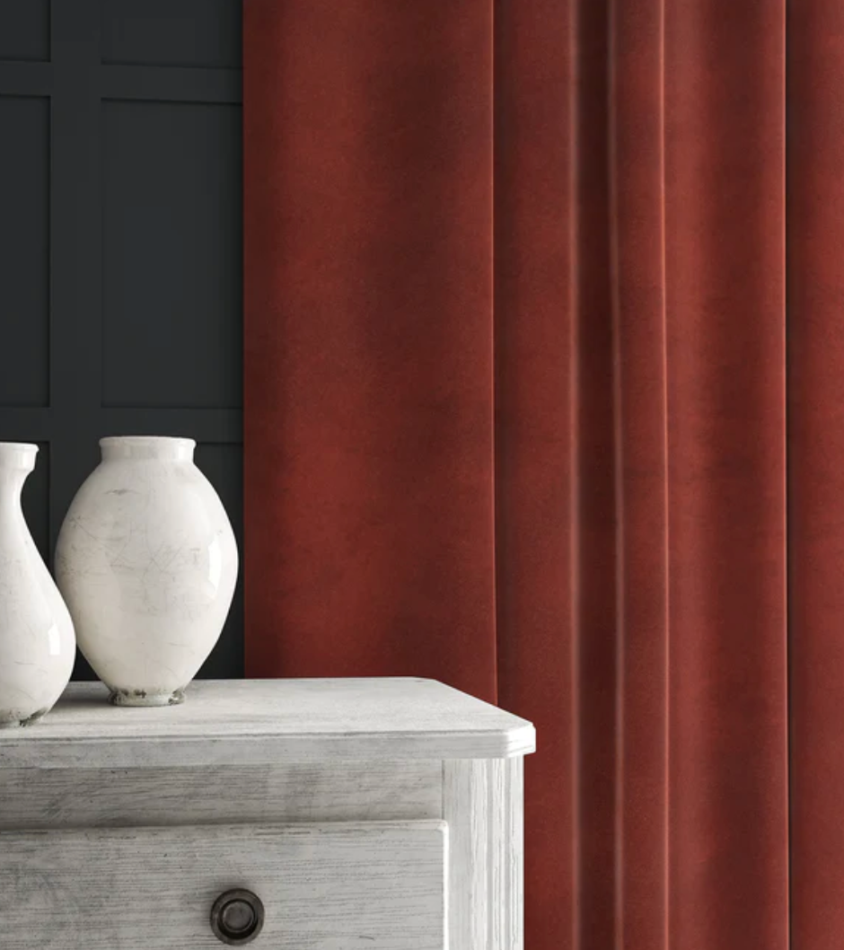 Sienna - Omega iii Velvet by Linwood - Fabric, Curtains, Roman Blinds