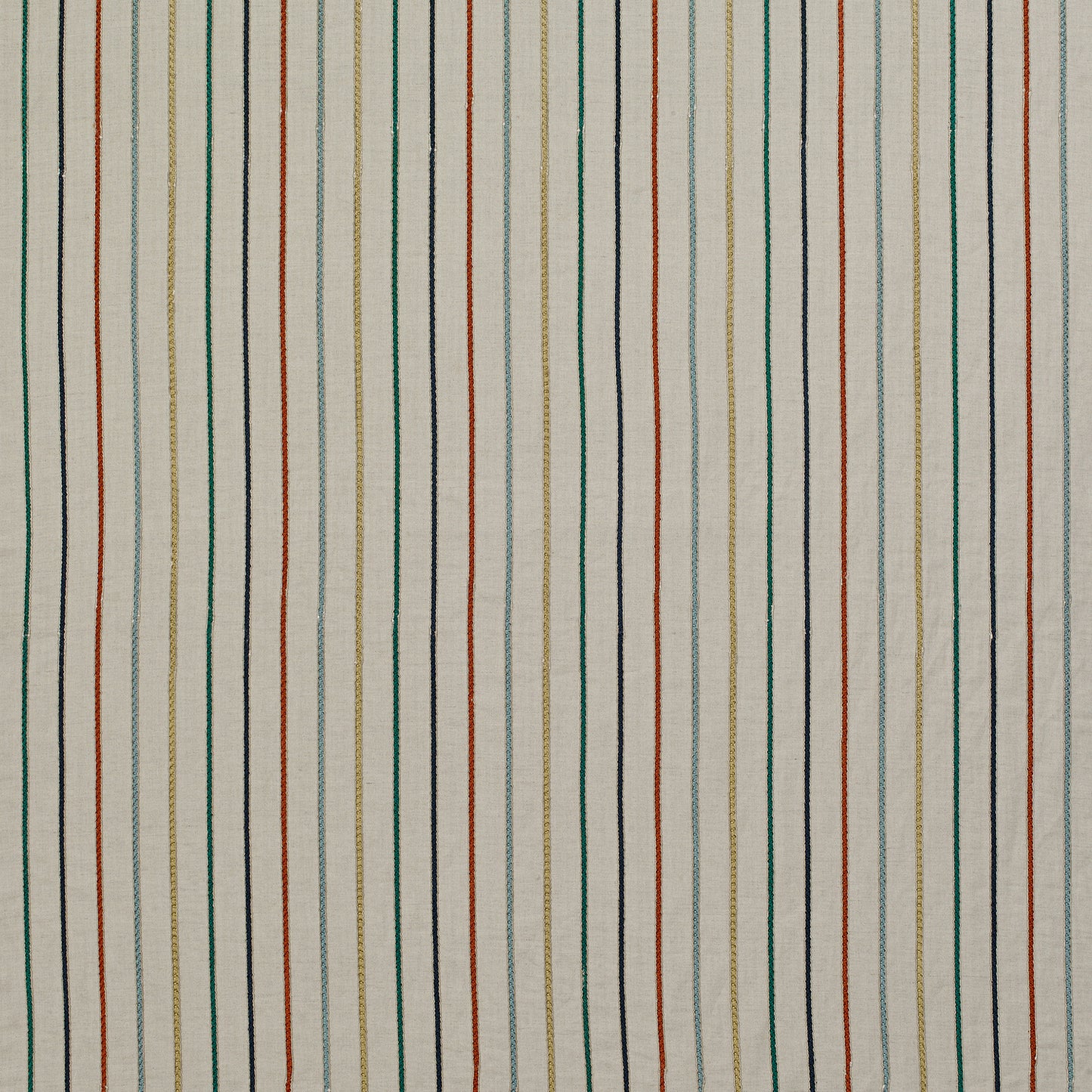 Blue Multi - Maddox Stripe Fabric by James Hare