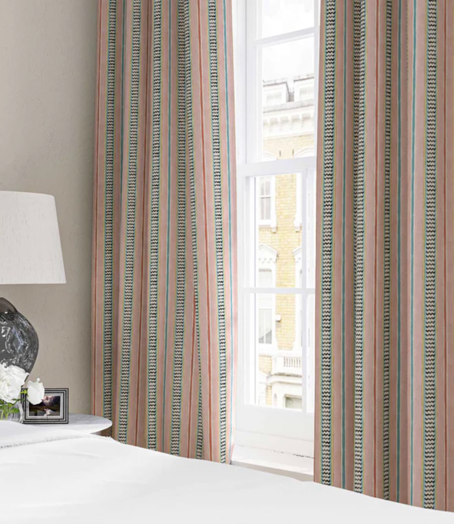 Marshmallow - High Wire Fabric Linwood 100% Linen curtains