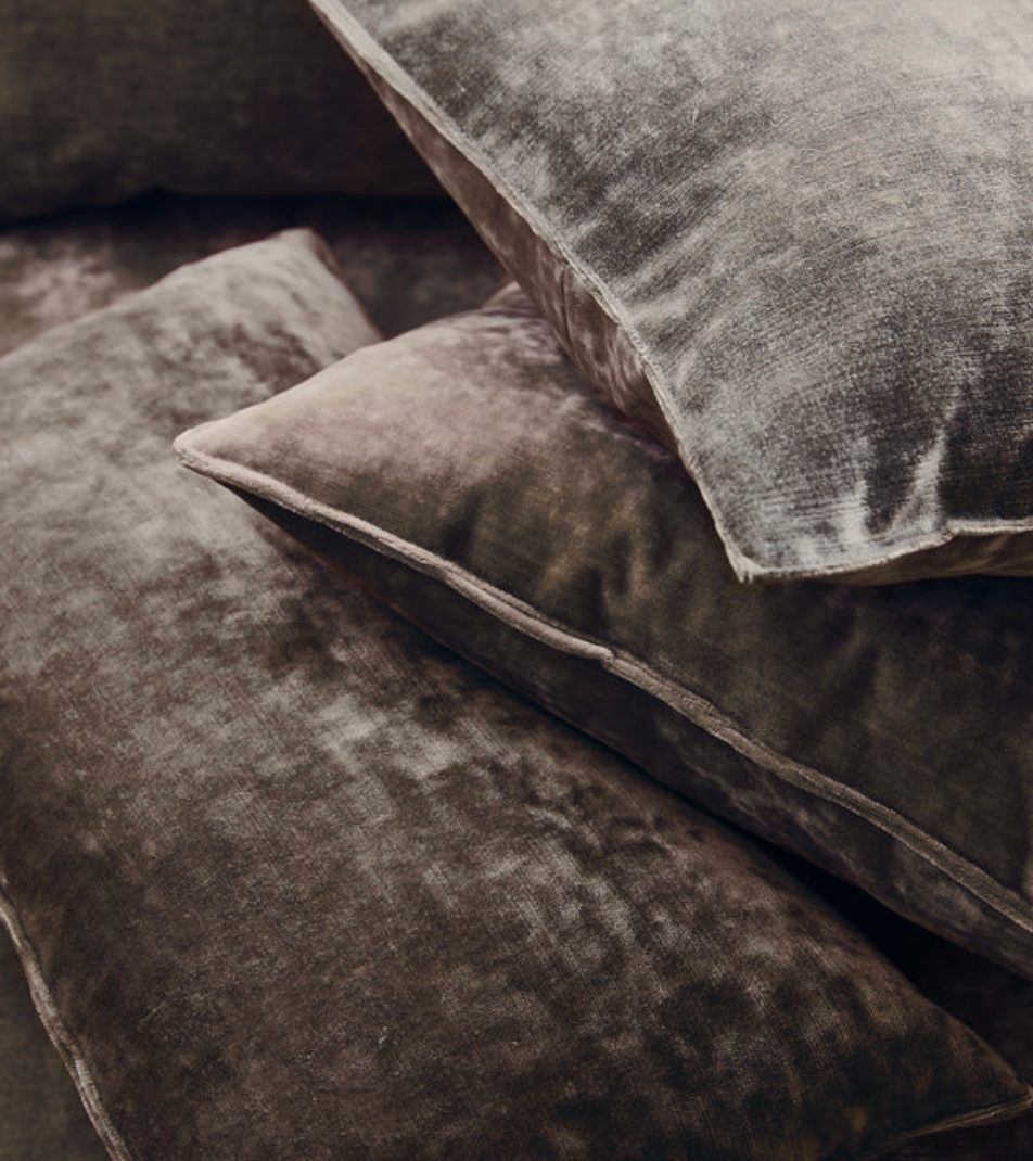Mink - Cosmos Velvet by Linwood - Fabric, Curtains, Roman Blinds