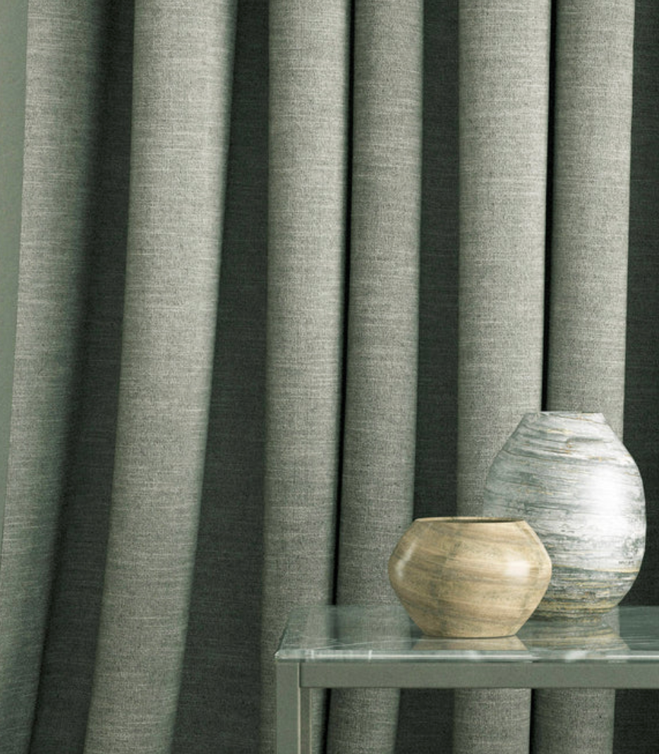 Mist - Luna by Linwood - Fabric, Curtains, Roman Blinds drape