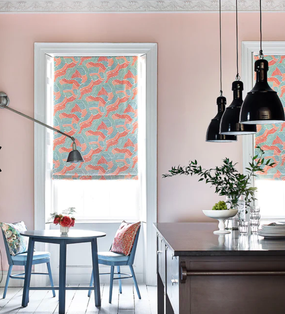 Mulholland Drive - L.A. Sunset Fabric Linwood 100% Linen blinds