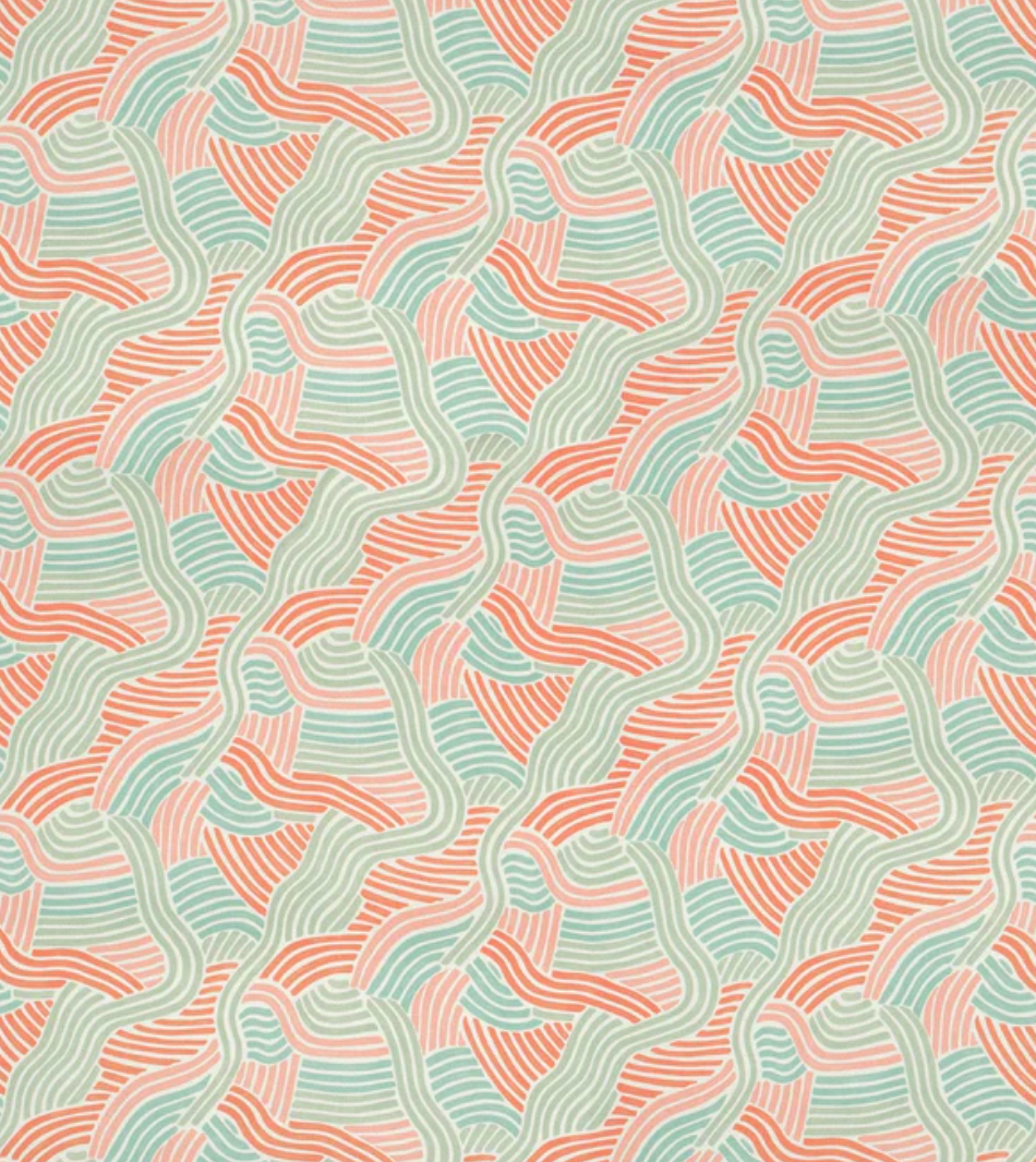 Mulholland Drive - L.A. Sunset Fabric Linwood 100% Linen