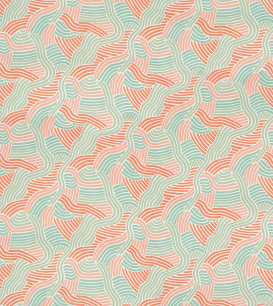 Mulholland Drive - L.A. Sunset Fabric Linwood 100% Linen