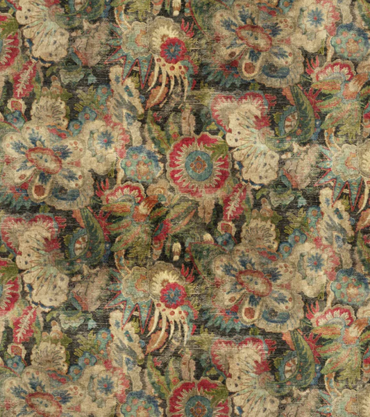 Multi - Bizarre Odyssey Velvet by Linwood - Fabric, Curtains, Roman Blinds