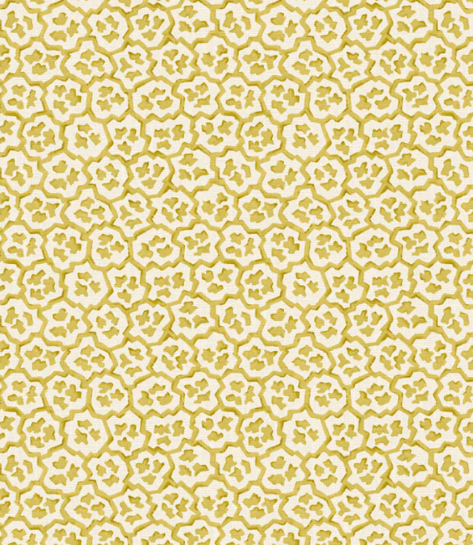 Mustard - Hopscotch Fabric Linwood 100% Linen