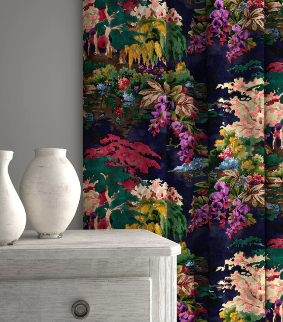 Night Sky - Moonlight Serenade by Linwood - Fabric, Curtains, Roman Blinds lounge