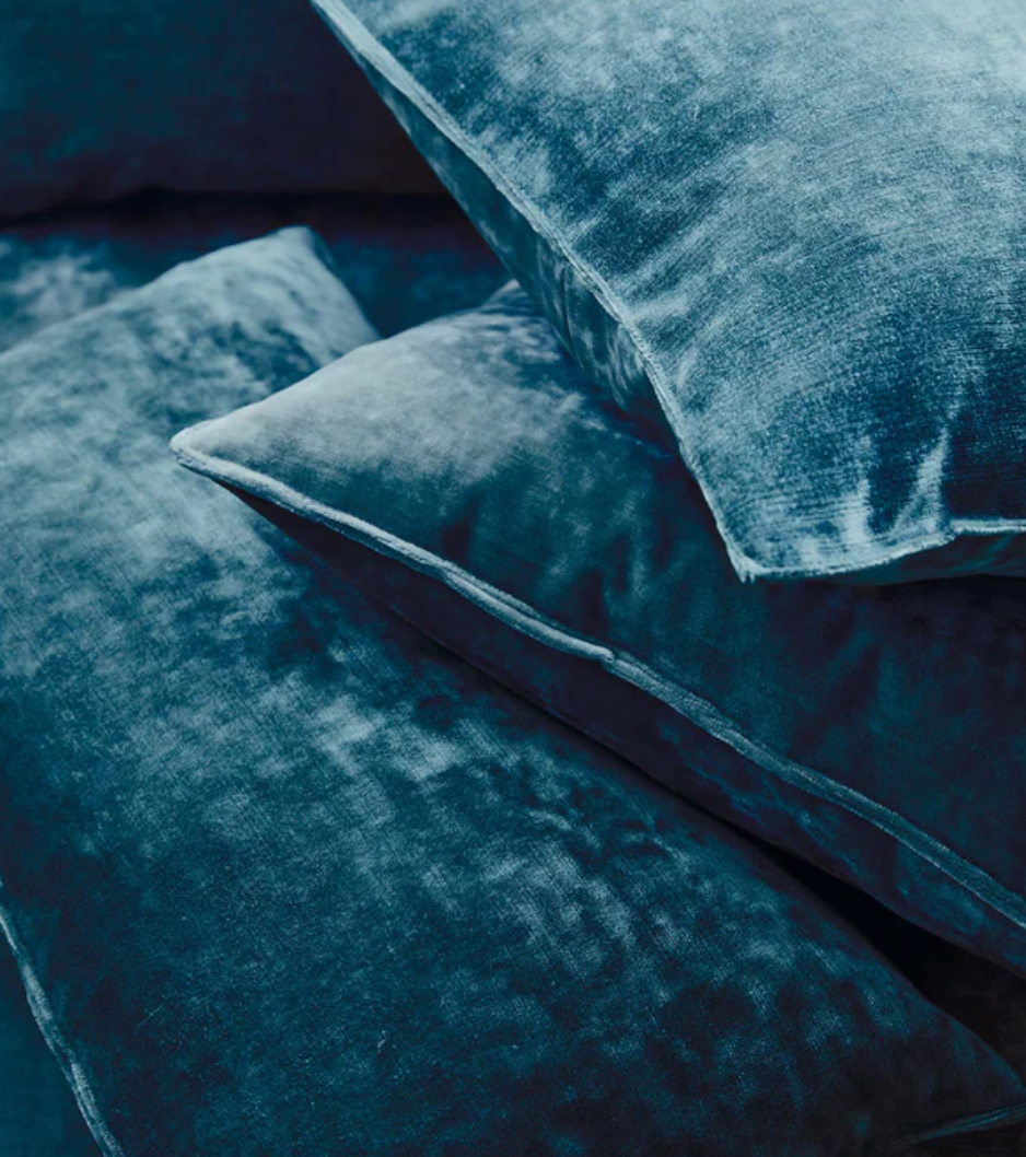 Ocean - Cosmos Velvet by Linwood - Fabric, Curtains, Roman Blinds