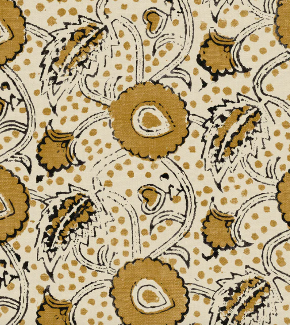 Ochre - Rubia Fabric Linwood 100% Linen flat