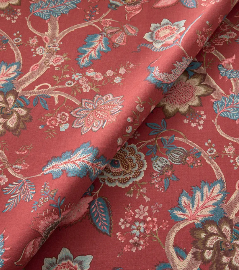 Old Red - Kitty Fabric Linwood 100% Linen