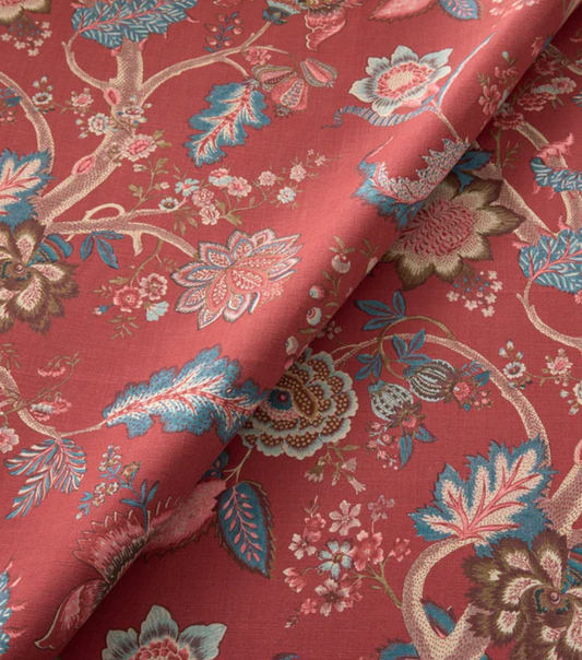 Old Red - Kitty Fabric Linwood 100% Linen