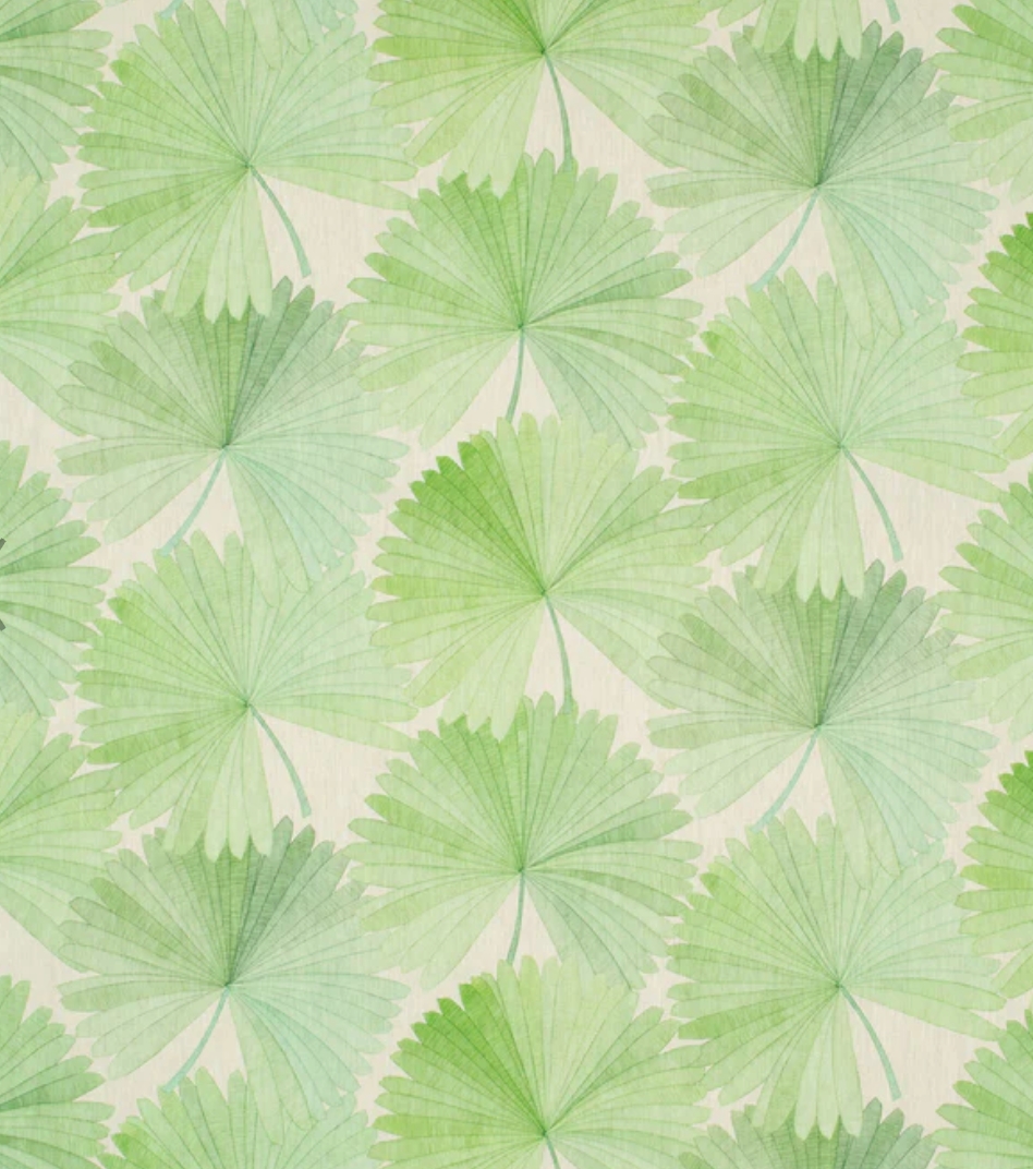 Palm Green - Bangkok Nights Fabric Linwood 100% Linen