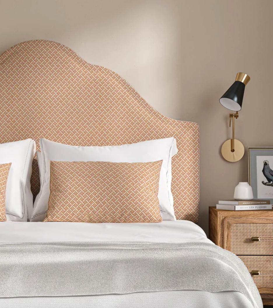 Apricot - Pivot by Linwood - Fabric, Curtains, Roman Blinds bed