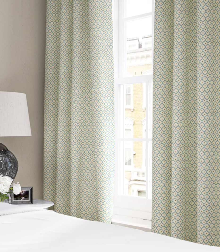 Pond - Buttons Linwood 100% Linen curtains
