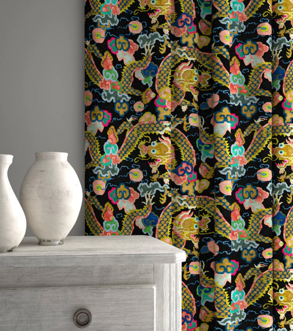 Rainbow - Double Dragon by Linwood - Fabric, Curtains, Roman Blinds