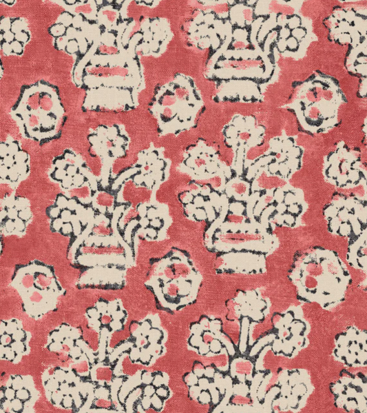 Raspberry - Shirin Fabric Linwood 100% Linen