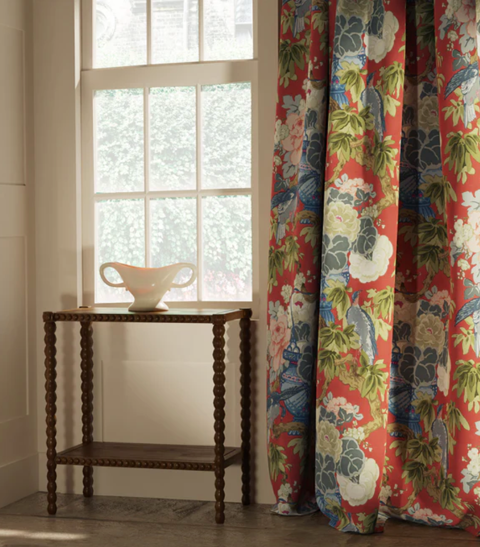 Red Carpet - The Royal Garden Fabric Linwood 100% Linen curtain