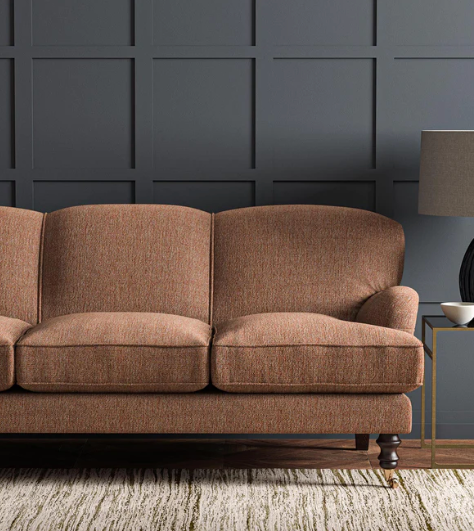 Red Ochre - Orta by Linwood - Fabric, Curtains, Roman Blinds sofa