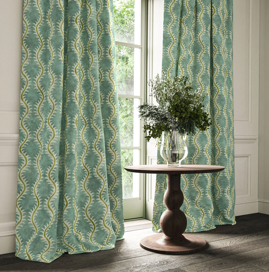 River Bed - Helter Skelter Velvet by Linwood - Curtains
