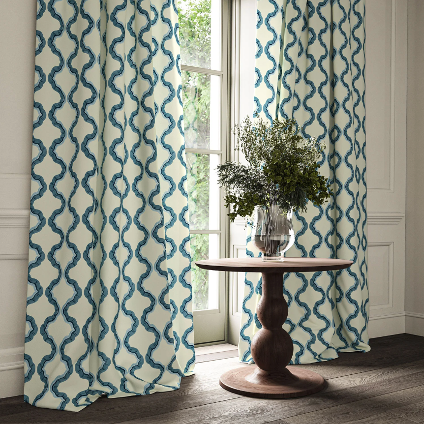 Santorini - Ruffled by Linwood - Curtains & Roman Blinds cooshy
