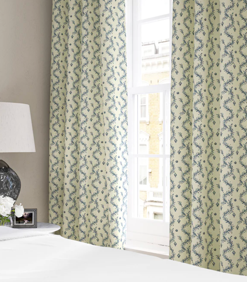 Sea Holly - Magic Lantern Linwood 100% Linen curtains