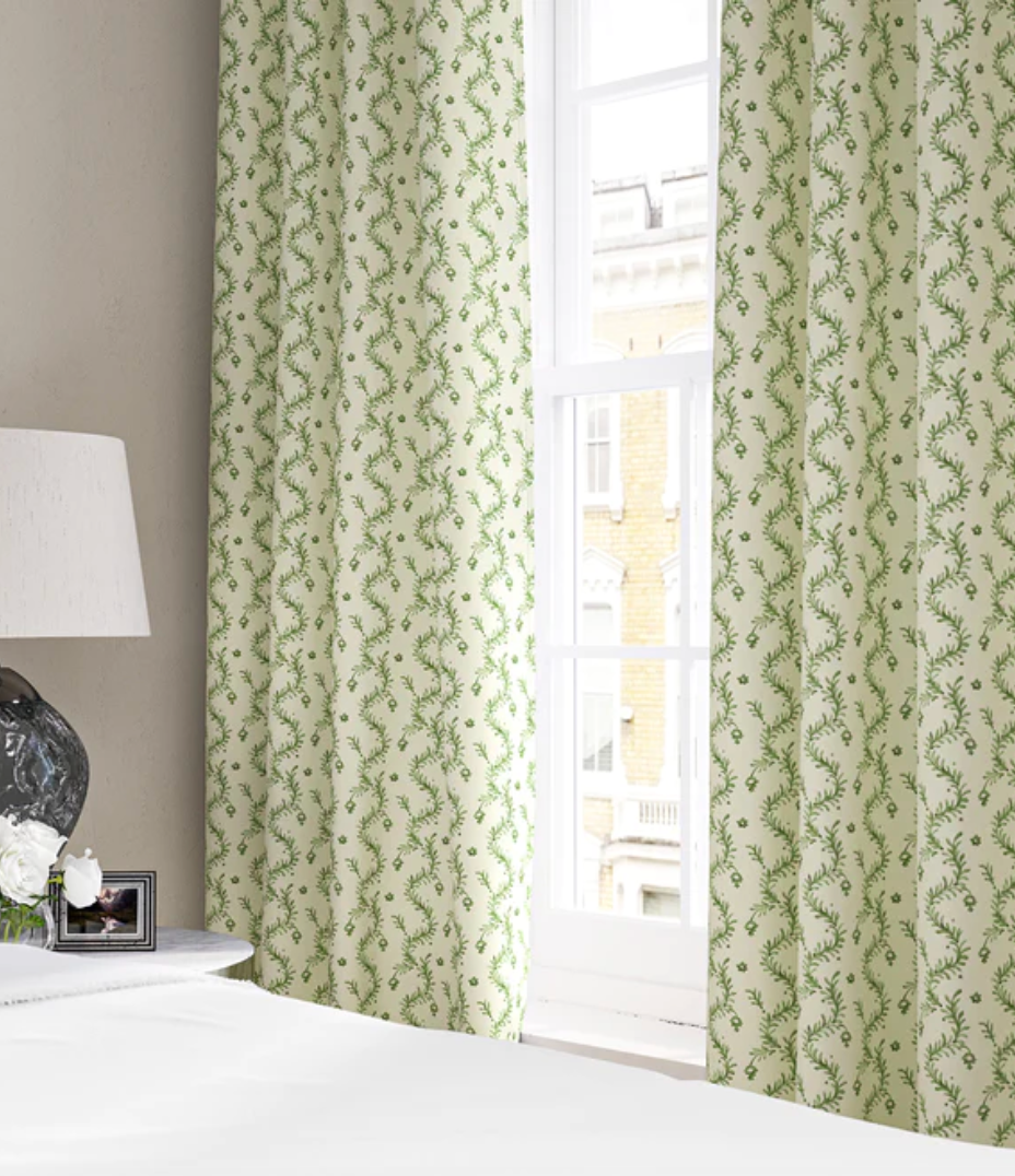 Sea Kelp - Magic Lantern Linwood 100% Linen curtains