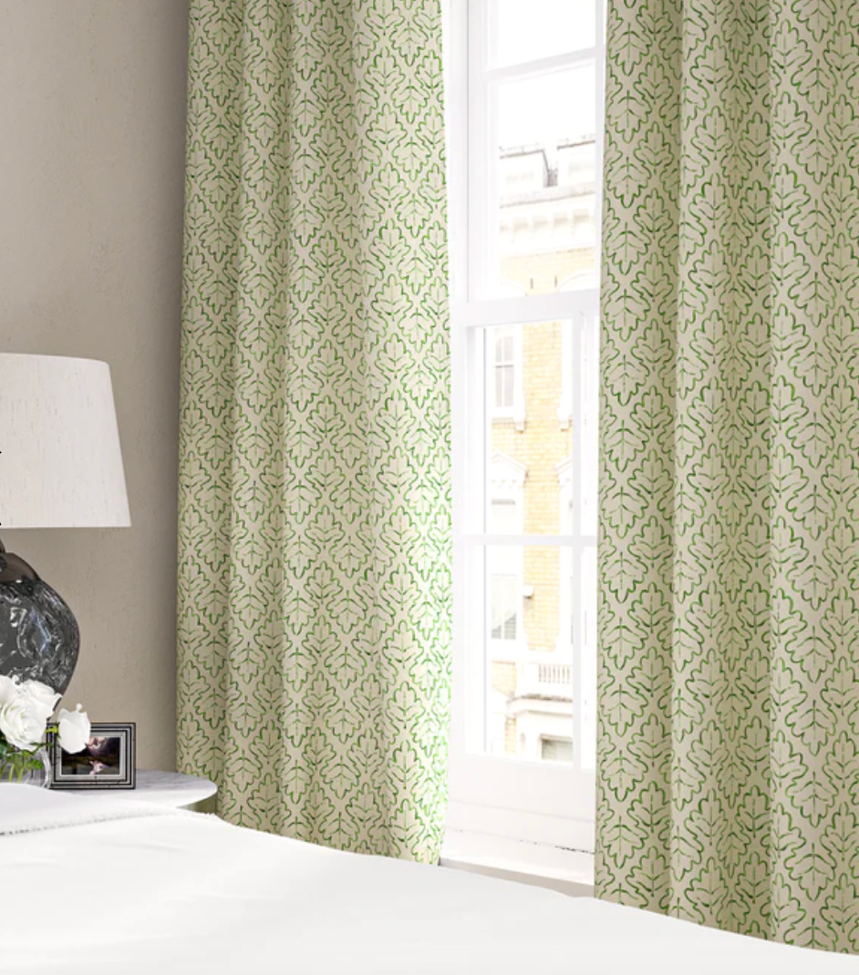 Shamrock - Maze Fabric Linwood 100% Linen curtains