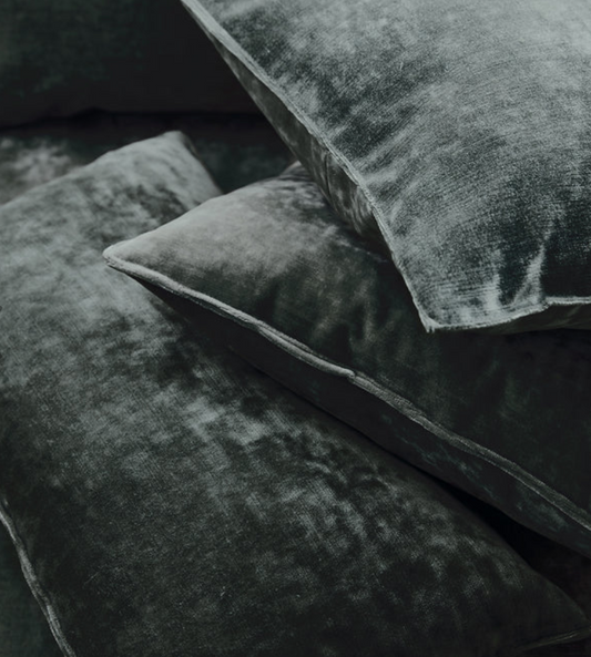 Smoke - Cosmos Velvet by Linwood - Fabric, Curtains, Roman Blinds