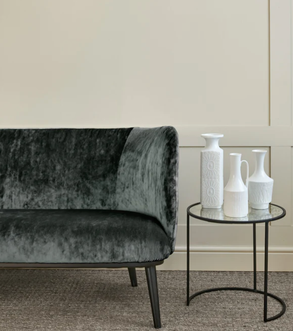 Smoke - Cosmos Velvet by Linwood - Fabric, Curtains, Roman Blinds sofa