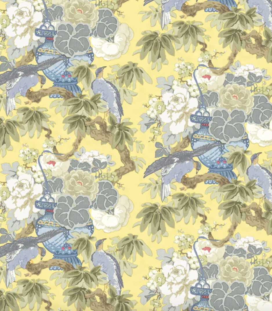 Sorbet - The Royal Garden Fabric Linwood 100% Linen