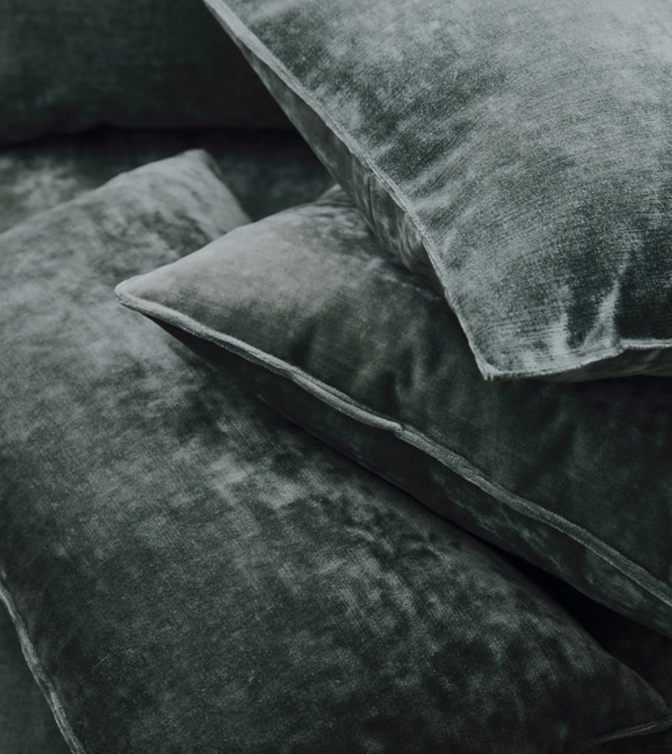 Stone - Cosmos Velvet by Linwood - Fabric, Curtains, Roman Blinds