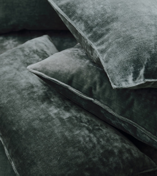 Stone  - Cosmos Velvet by Linwood - Fabric, Curtains, Roman Blinds