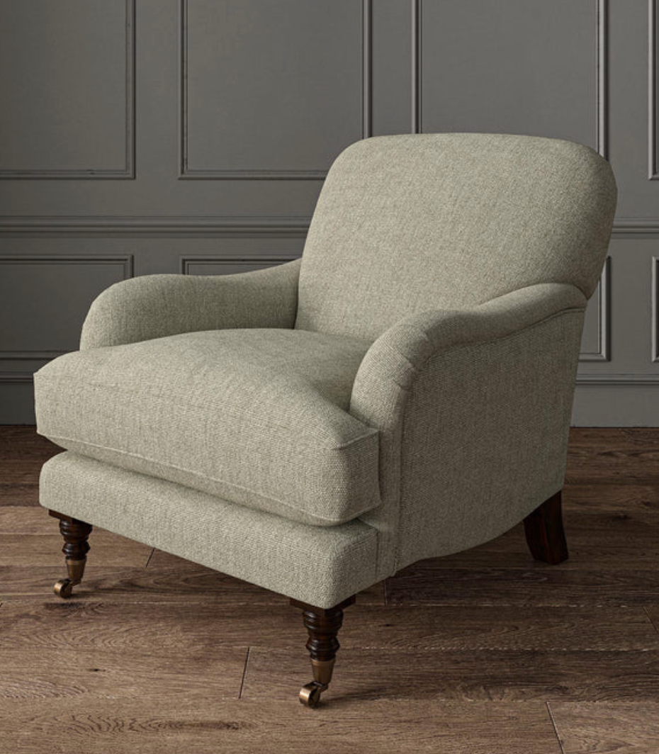 Stone - Orta by Linwood - Fabric, Curtains, Roman Blinds chair