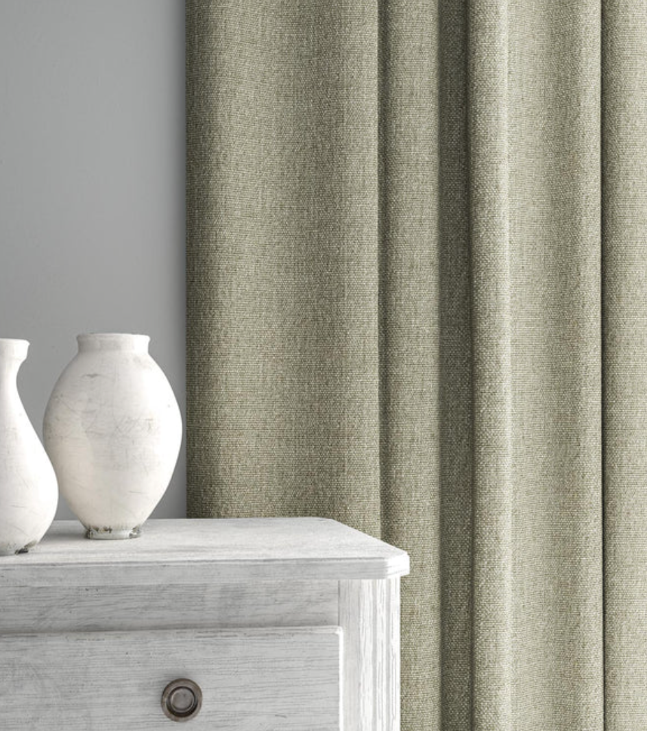 Stone - Orta by Linwood - Fabric, Curtains, Roman Blinds drape