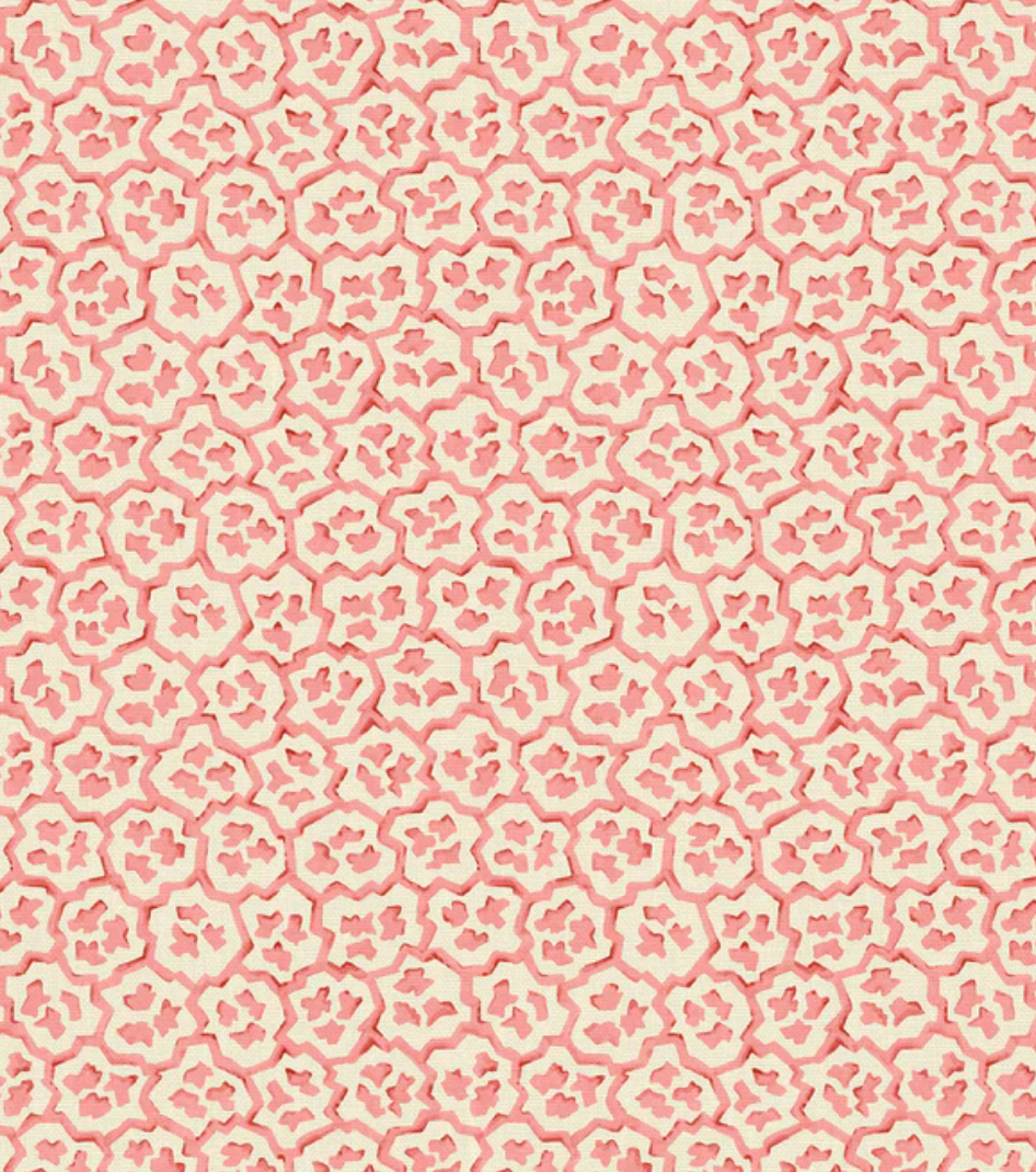 Strawberry - Hopscotch Fabric Linwood 100% Linen