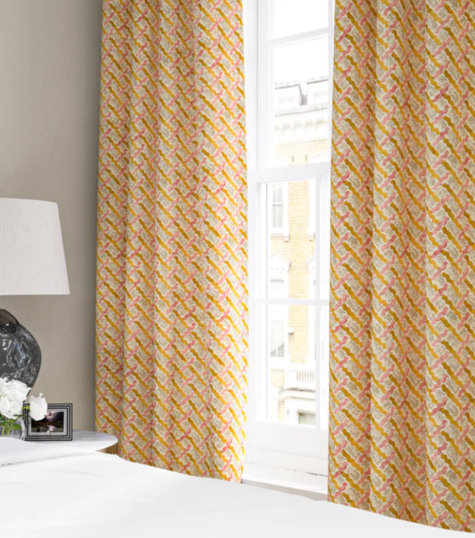 Sunshine - Maypole Fabric Linwood 100% Linen curtains