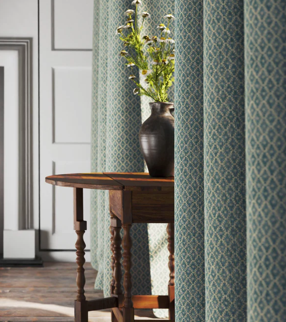 Teal - Ashfield Fabric Linwood 100% Linen