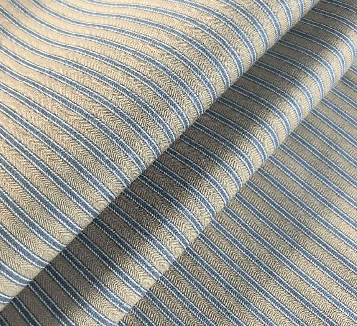 Iris - Antique Ticking Stripe 1 Fabric Ian Mankin 100% Cotton