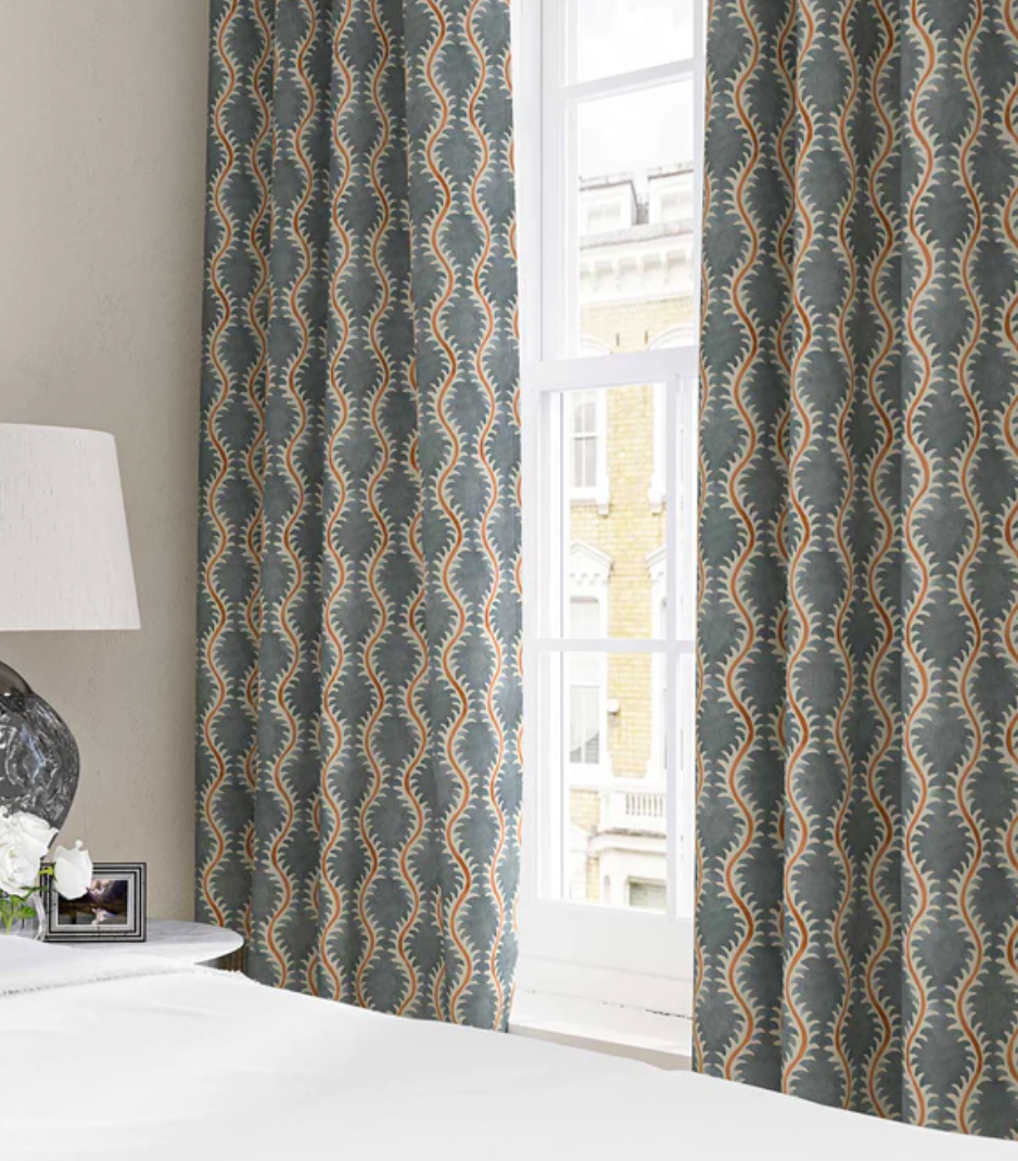 Volcano - Helter Skelter Fabric Linwood 100% Linen curtains