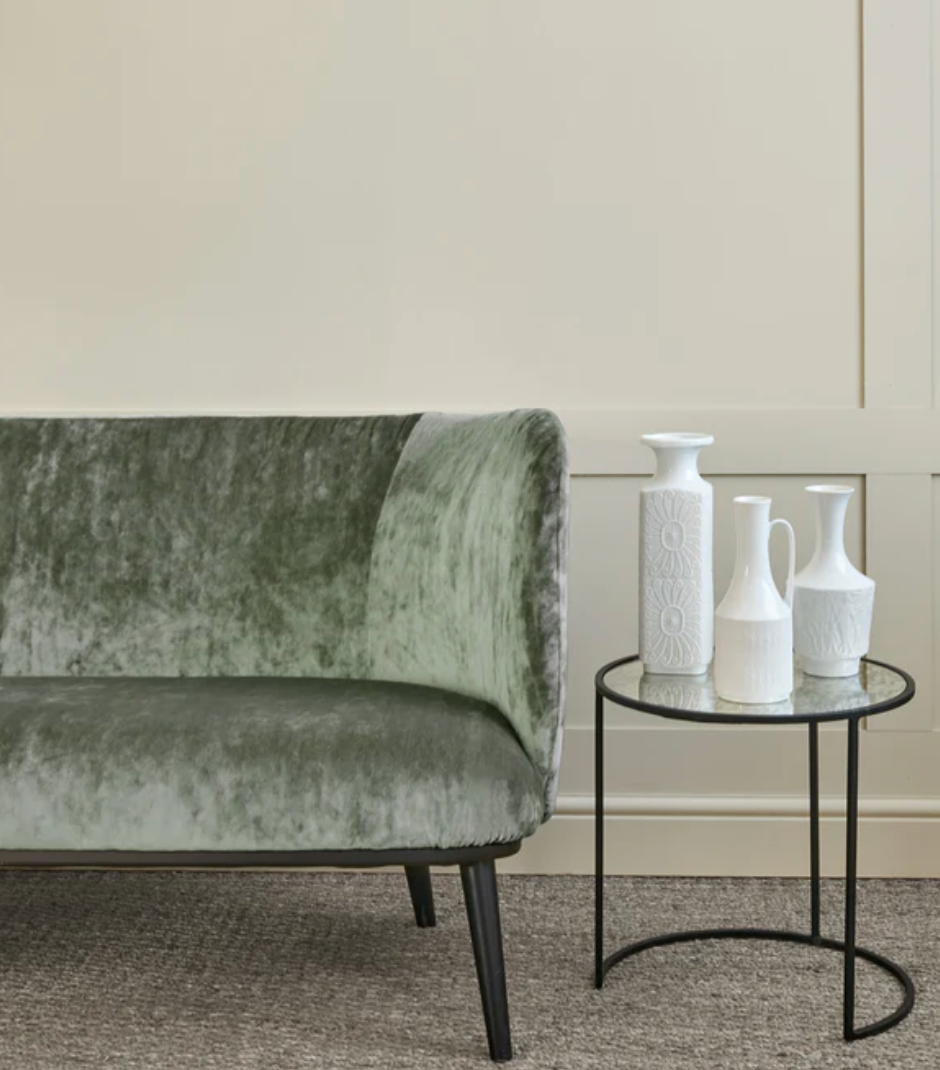 Waterfall - Cosmos Velvet by Linwood - Fabric, Curtains, Roman Blinds sofa