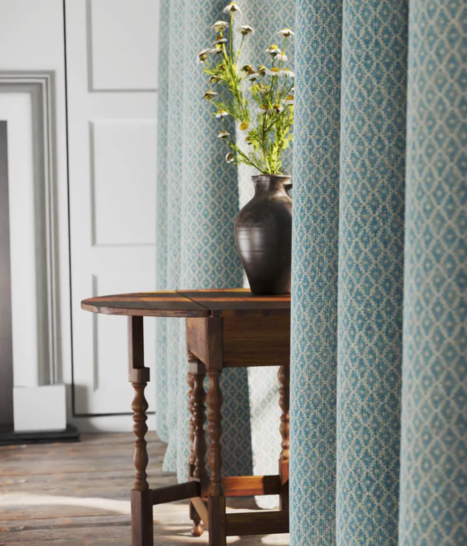 Waterfall - Ashfield Fabric Linwood 100% Linen curtains