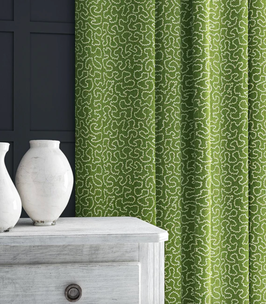 Avocado - Wiggle by Linwood - Fabric, Curtains, Roman Blinds, curtain
