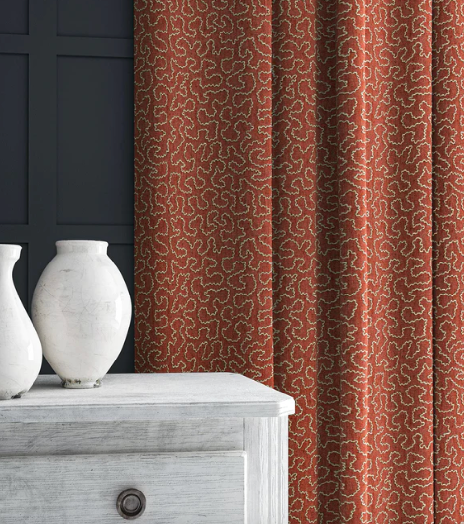 Carmine - Wiggle by Linwood - Fabric, Curtains, Roman Blinds