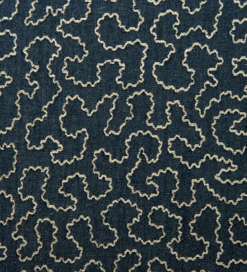 Indigo - Wiggle by Linwood - Fabric, Curtains, Roman Blinds