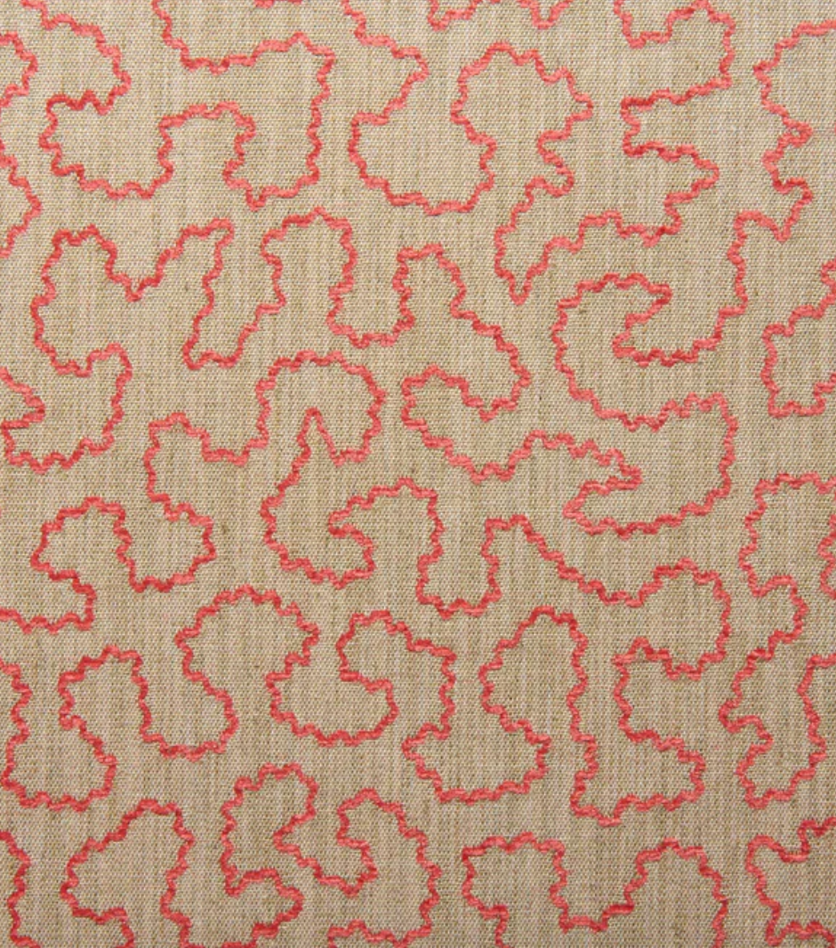 Coral - Wiggle by Linwood - Fabric, Curtains, Roman Blinds