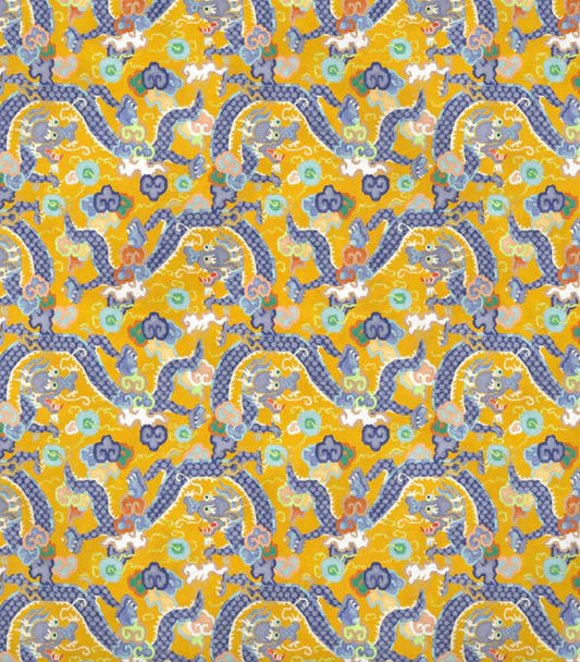 Yellow - Double Dragon by Linwood - Fabric, Curtains, Roman Blinds