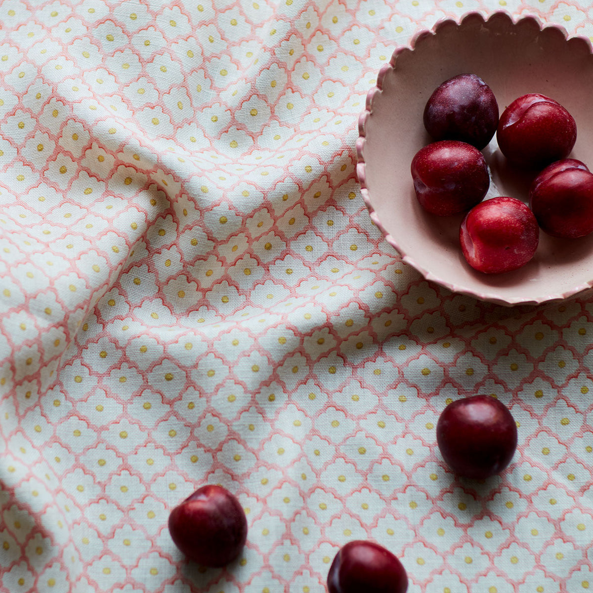 Linwood Buttons Pink Icing Made to Measure Curtains