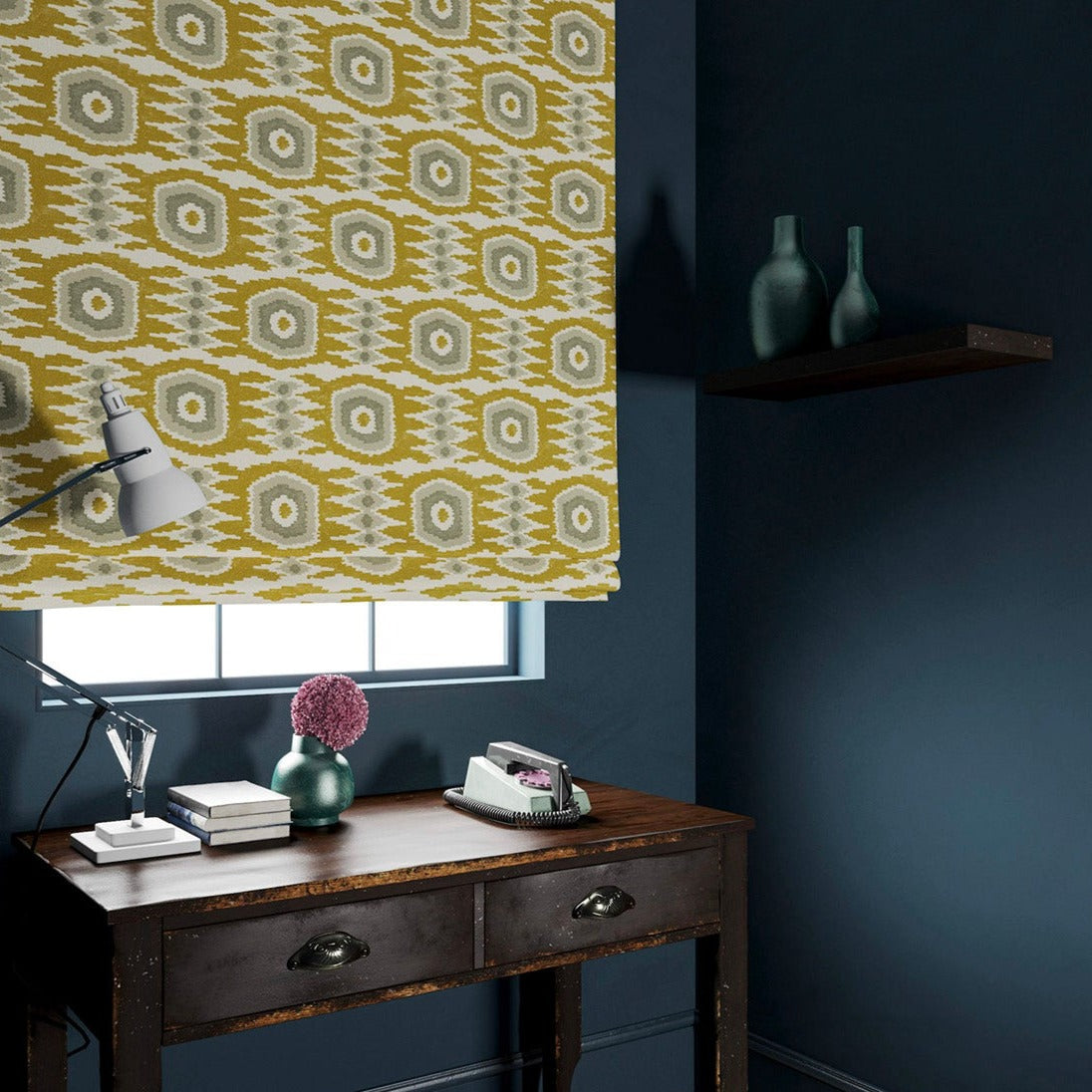 Linwood Casper Ochre FR Made to Measure Curtains