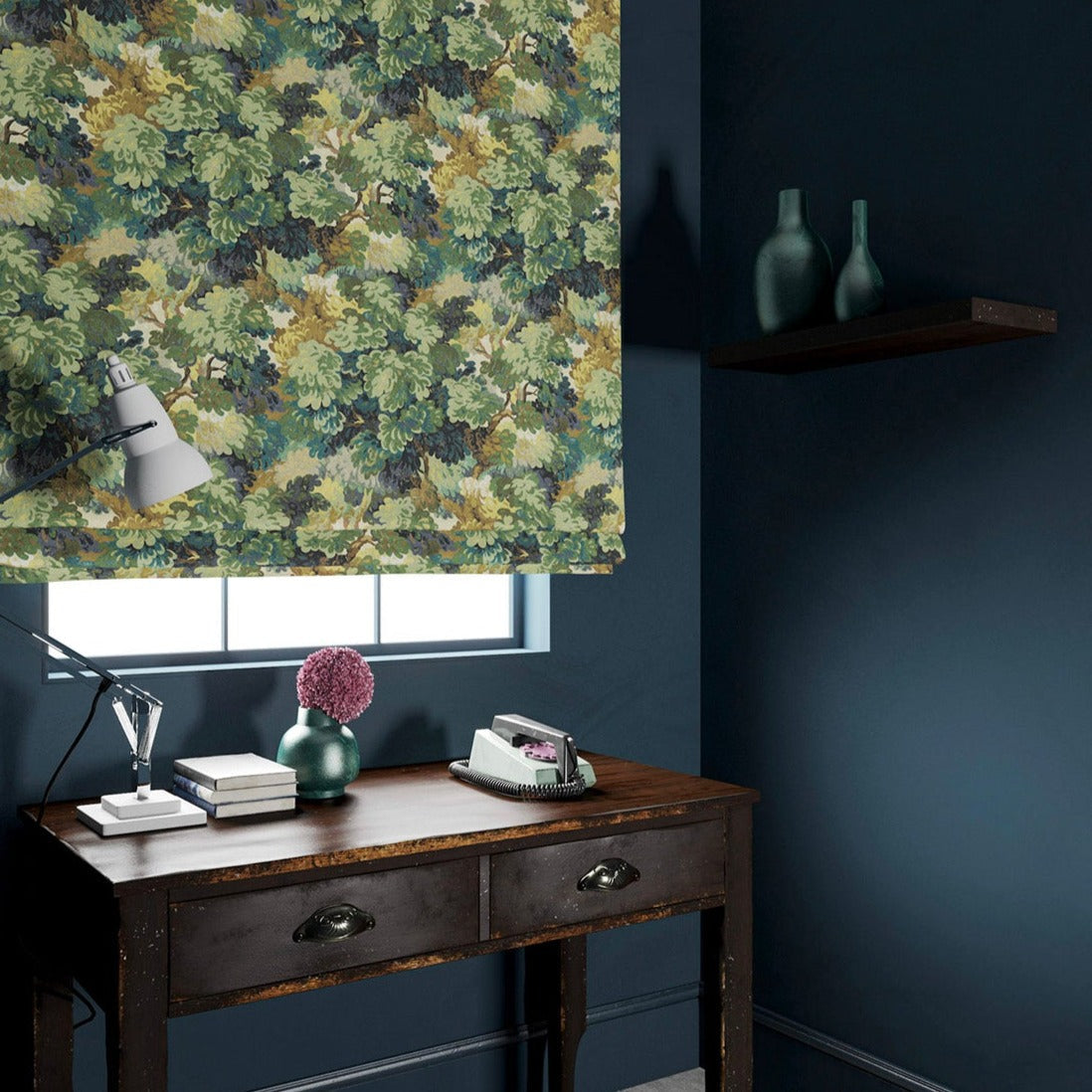 Linwood English Oak Leaf FR Made to Measure Curtains